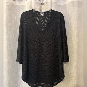 Jordan Taylor Black Lace Tunic Cover up